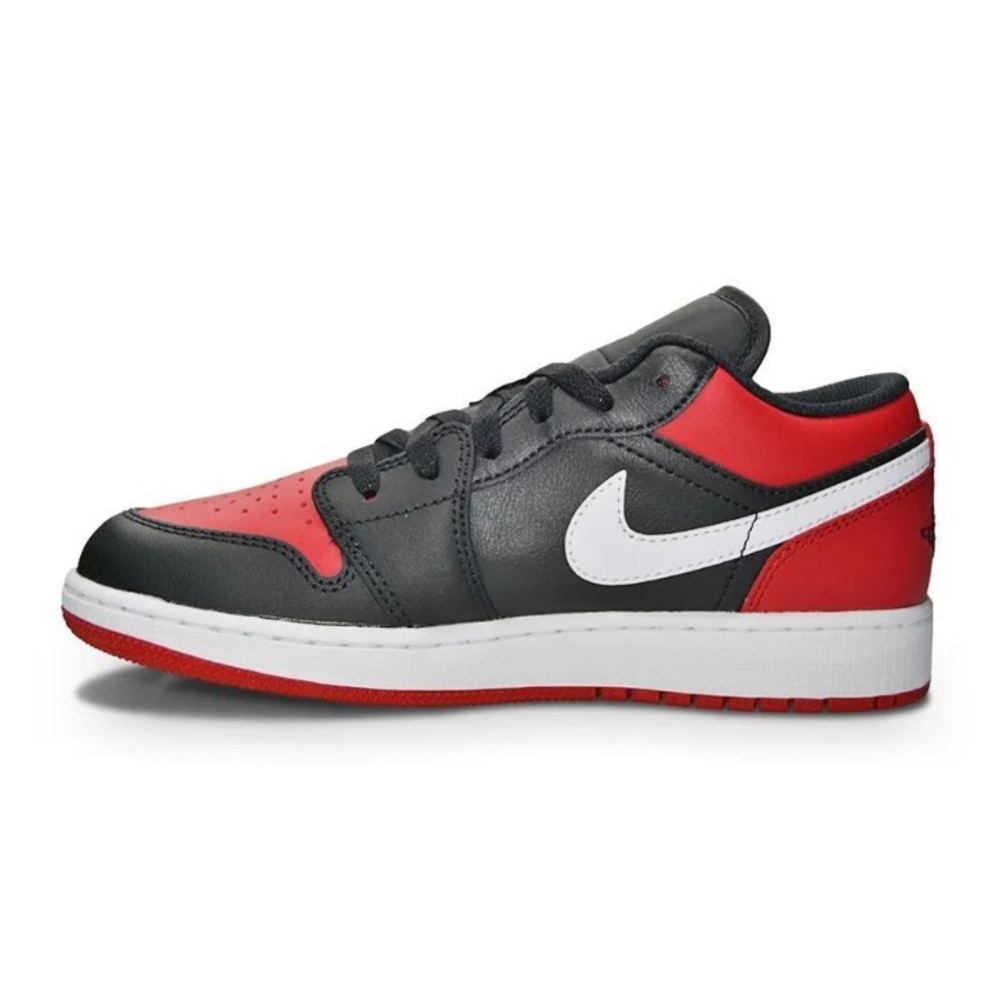Nike Air Jordan 1 Low (GS) - 553560 066 - Black Gym Red White (NEW IN BOX) 5.5Y